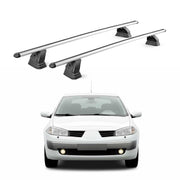 Barres de toit Alu pour Renault Megane II HB Break Berline 2003-2008 Gris 2x