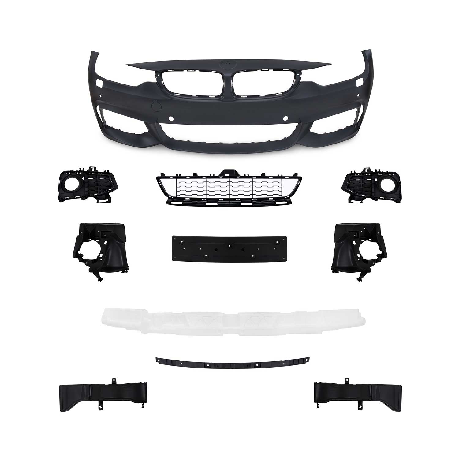 Pare-choc bumper sport-look SRA PDC PP pour BMW Series 4 F32 F33 F36 2013-2021