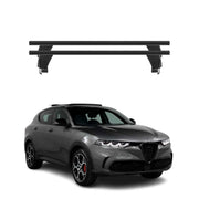 Menabo Barres de toit Transversales pour Alfa Romeo Tonale 2022-2026 Noir 2x