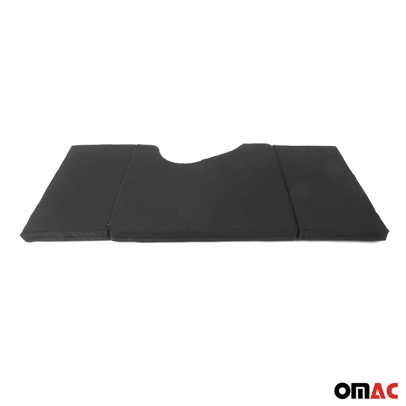 Matelas de Camping Pliable pour Renault Trafic X83 2001-2004 en Polyester Noir