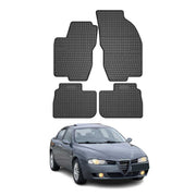 OMAC Tapis de sol pour Alfa Romeo 156 / 156 Sportwagon 1997-2006 Noir caoutchouc