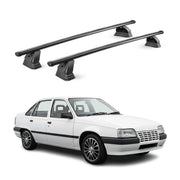 Barres de toit transversales acier pour Opel Kadett E 1984-1995  HB Break Noir