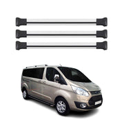 Barres de toit transversales pour Ford Transit Tourneo Custom 2012-2023 Gris 3x