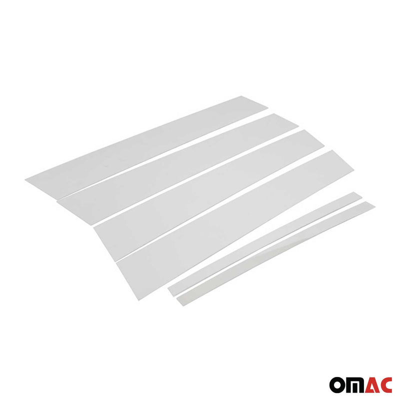 Couverture Garniture de pilier B pour Opel Corsa F 2019-2023 en acier inox 6Pcs