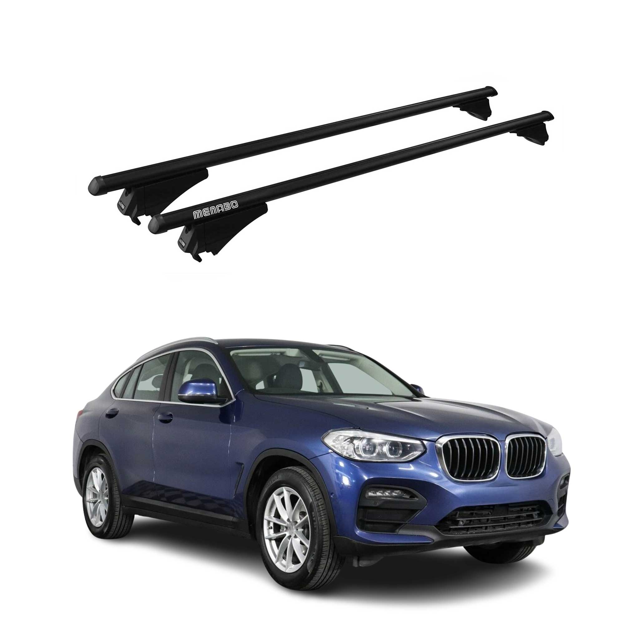 Tiger Barres de toit transversales pour BMW X4 G02 2018-2024 Noir