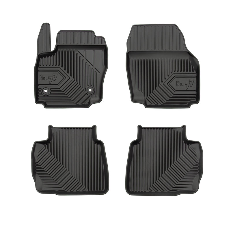 Tapis de Sol de Voiture pour Ford Mondeo IV 2007-2014 TPE Imperméable 4Pcs Noir