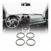 Cadre de ventilation de Cockpit Mercedes-Benz Citan 2012-2021 Chromé Acier Mat