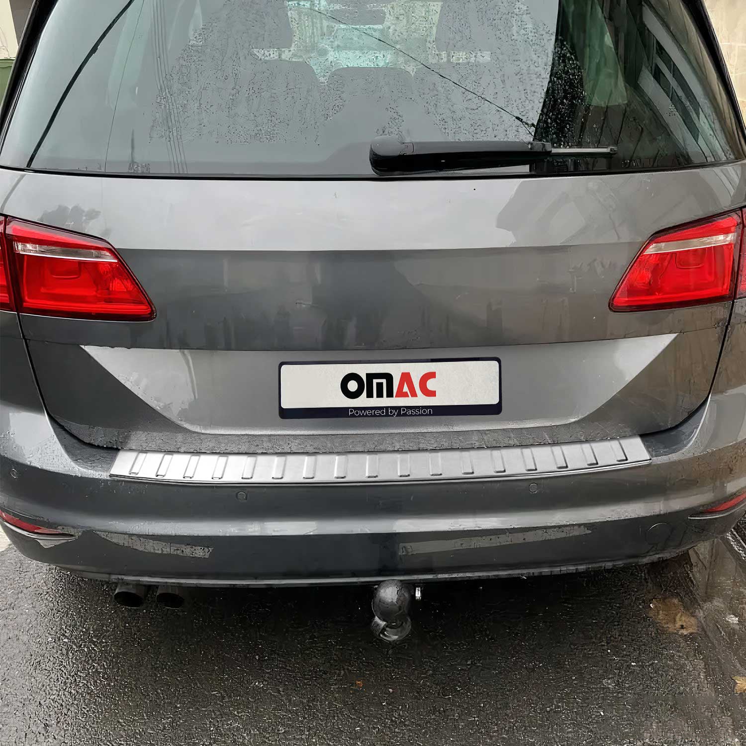 Pour VW Golf VII Sportsvan 2013-2021 Protection Seuil Coffre Pare-chocs Arrière Acier Inox Chromé