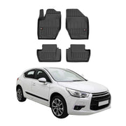 OMAC Tapis de sol en caoutchouc pour Citroen DS4 2011-2015 Noir Premium