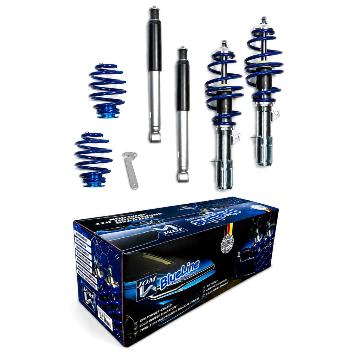 JOM BlueLine Combinés Filetés pour Opel Tigra Twin Top 1.4i 16V 1.8i 16V 2004-2009