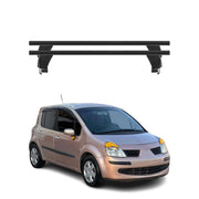 Barres de toit transversales pour Renault Modus 2004-2013 Alu Noir 2x