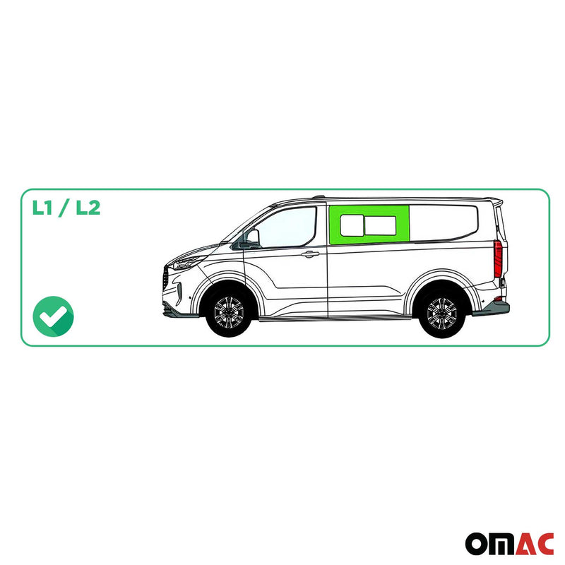 Vitre de Porte pour Ford Transit Custom 2023- L1/L2 Avant Gauche non coulissante