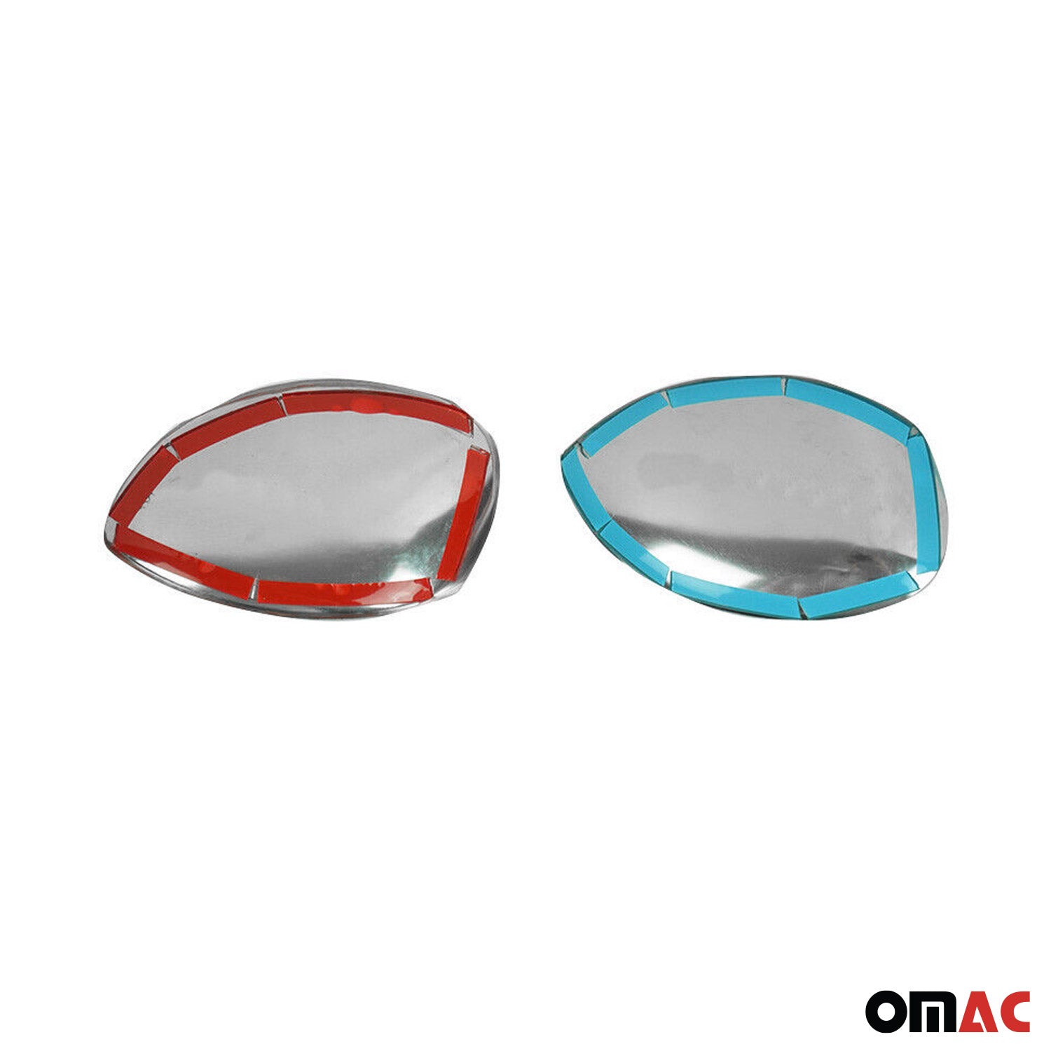 Coques de Rétroviseurs pour Citroen C3 2002-2009 en Acier Inoxy Chromé Argent