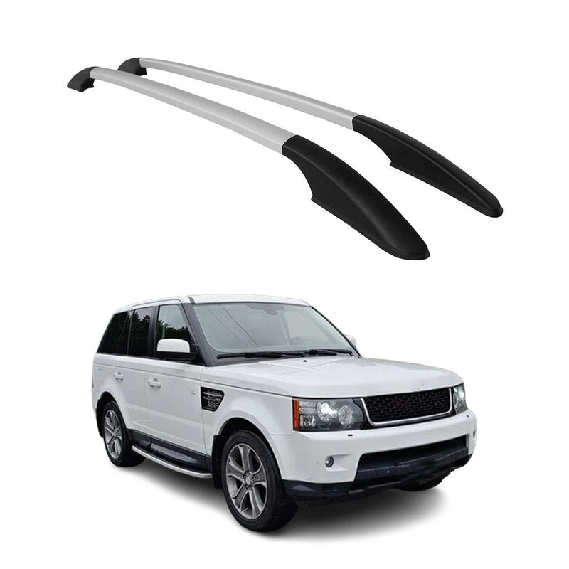 Barres de toit longitudinales pour Land Rover Range Rover Sport 2005-13 Alu Gris