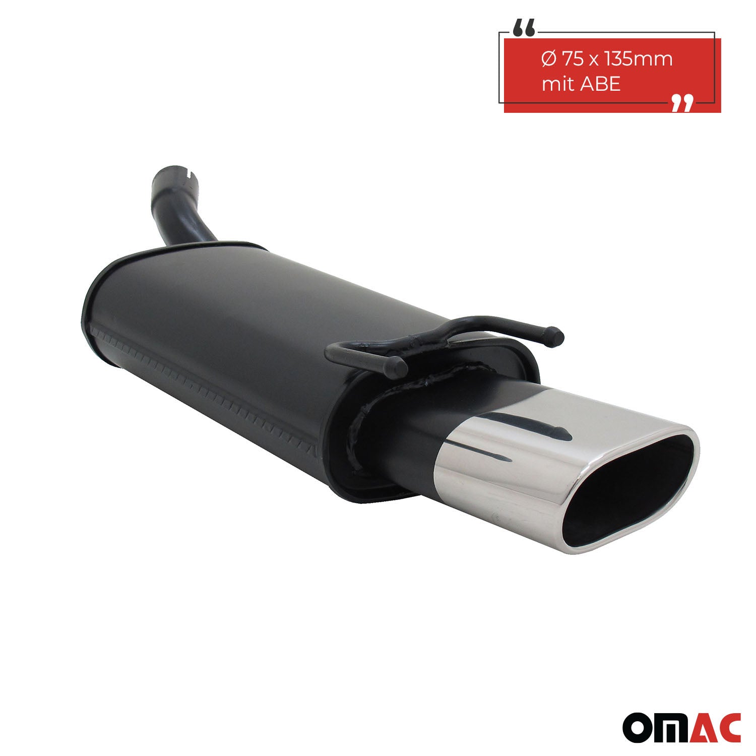 Échappement arrière sport Novus pour Opel Corsa B 135x75mm avec ABE