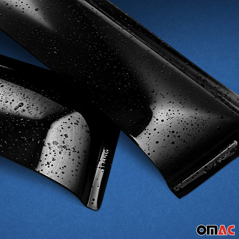 Déflecteurs de vent et de pluie pour MERCEDES GLE 2015-2018 Acrylique Noir 4 pcs