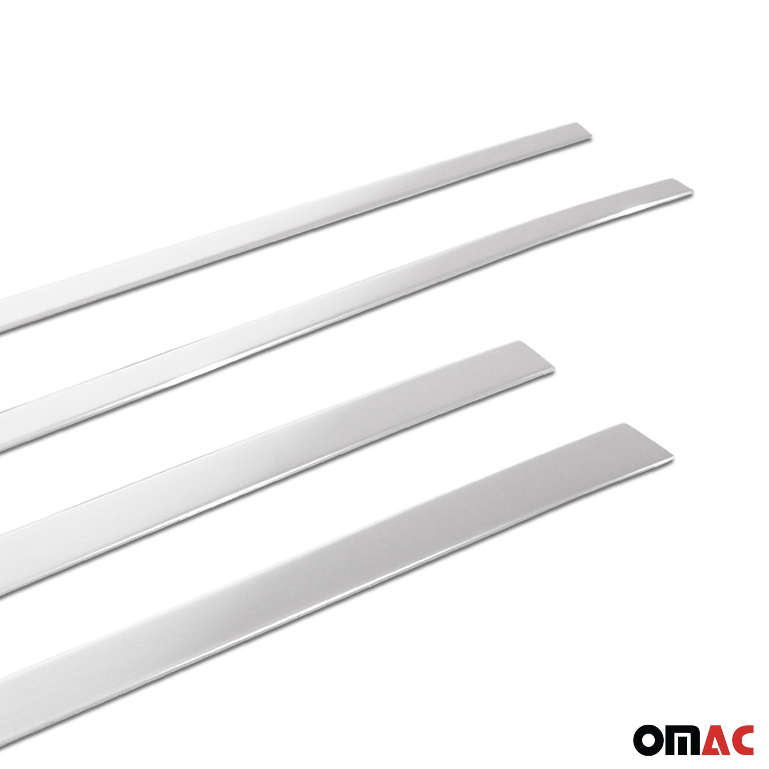 Garniture baguette de porte latérale pour BMW X4 G02 2018-2025 4Pcs inox Chromé