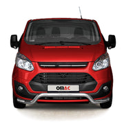 Pare-Buffle Avant Pour Ford Transit Custom 2012-2018 Argent en Acier Inox