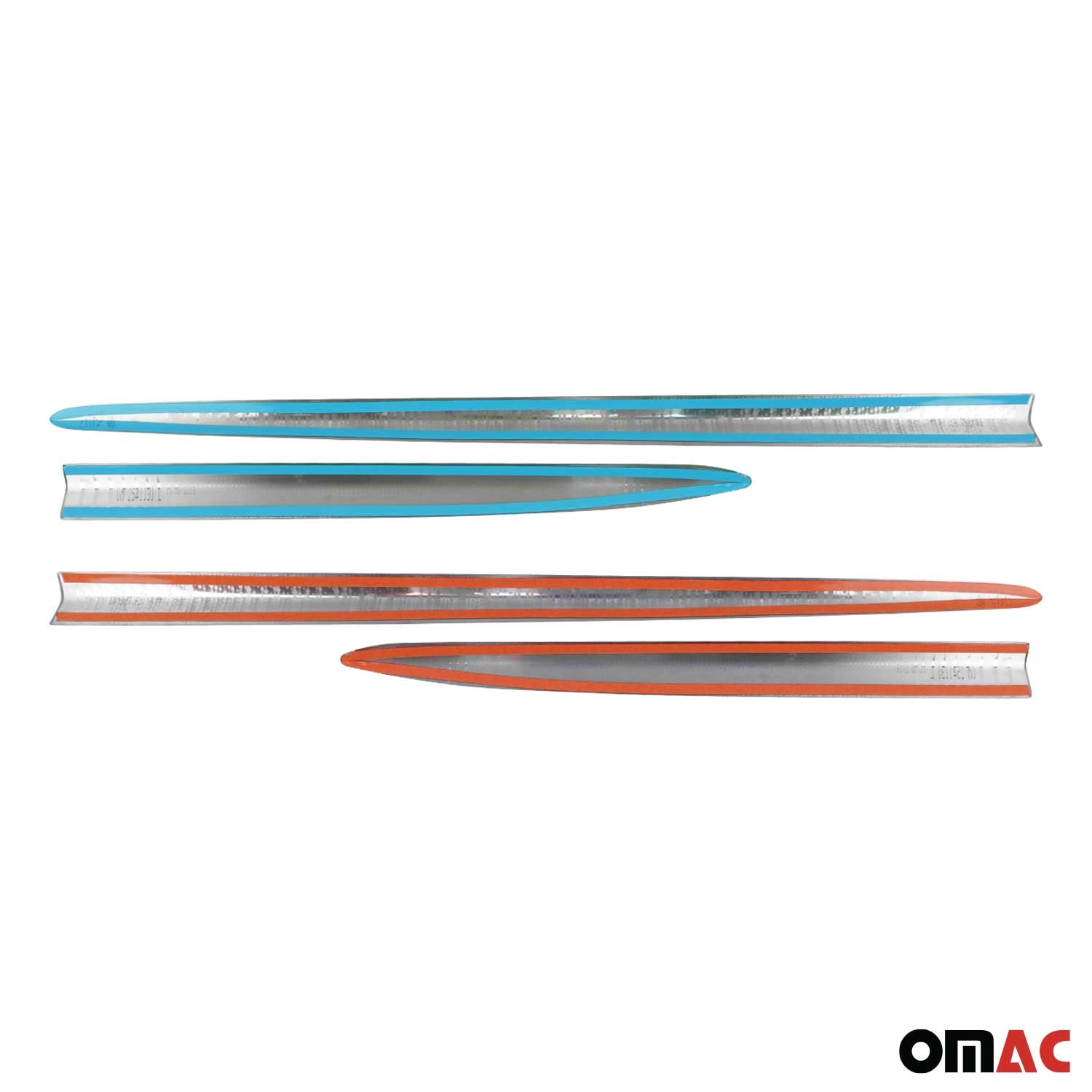 Garniture Baguette de porte latérale pour Fiat 500X 2015-2025 en acier inox 4Pcs