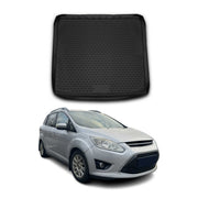 Tapis de Coffre pour Ford Grand C-Max 2010-2019 Noir TPE