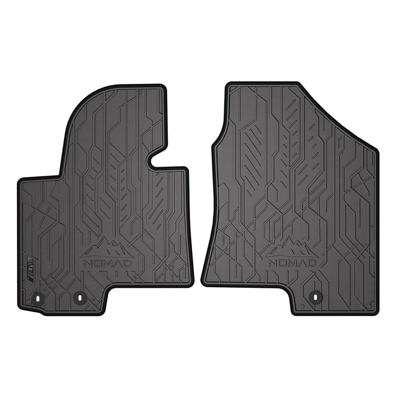 Tapis de Sol de Voiture pour Kia Sportage III 2010-2015 Caoutchouc 2Pcs Noir