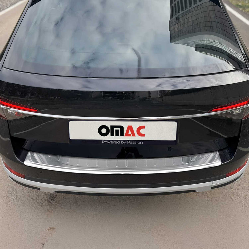 Protection seuil coffre pare-chocs pour Skoda Superb Kombi 2015-2025 inox Chromé