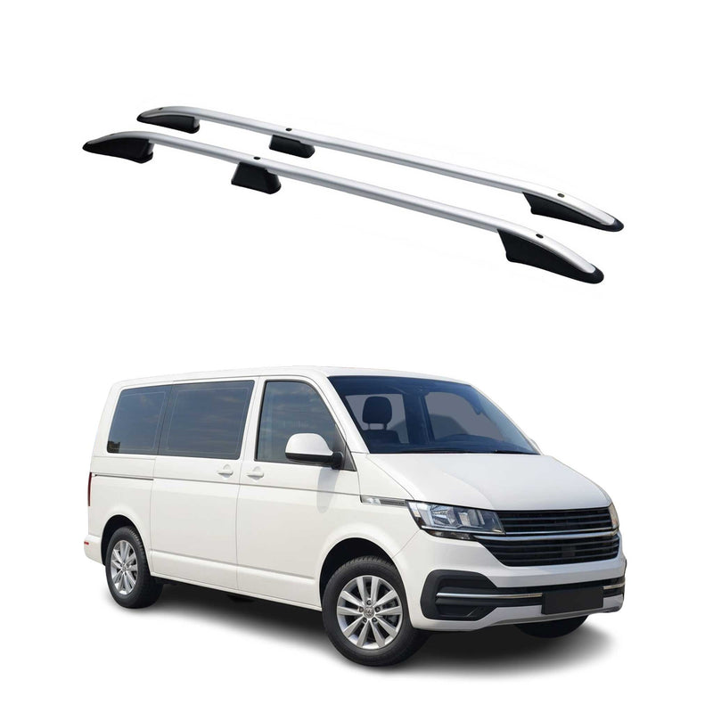 Rails de toit Elegance pour Volkswagen T7 2024-2025 ABE Argente Alu L1 2x