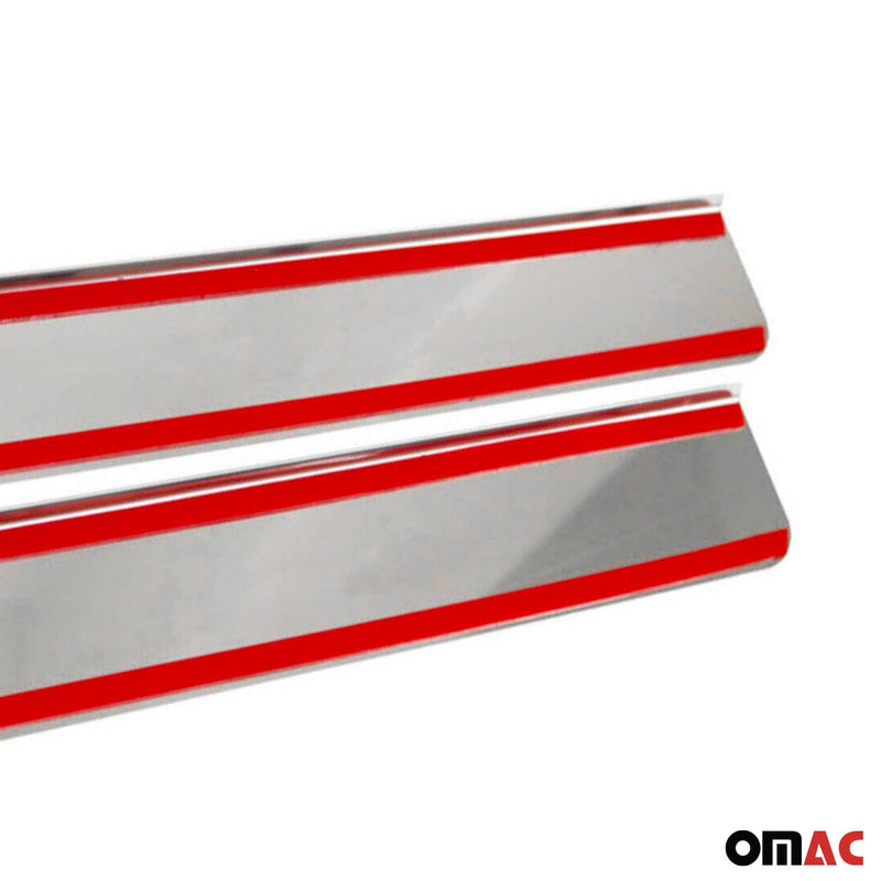 Seuils de porte pour Opel Corsa 2000-2025 Edition en acier inox Chromé