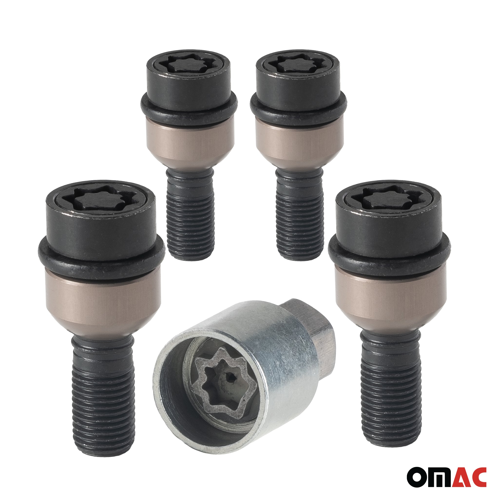 Vis de roue antivol pour Porsche Cayman / Panamera / Macan Noir lot de 4 M14X1,5