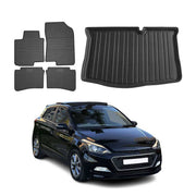 Kit Tapis de sol et coffre pour Hyundai i20 2014-2020 TPE Noir
