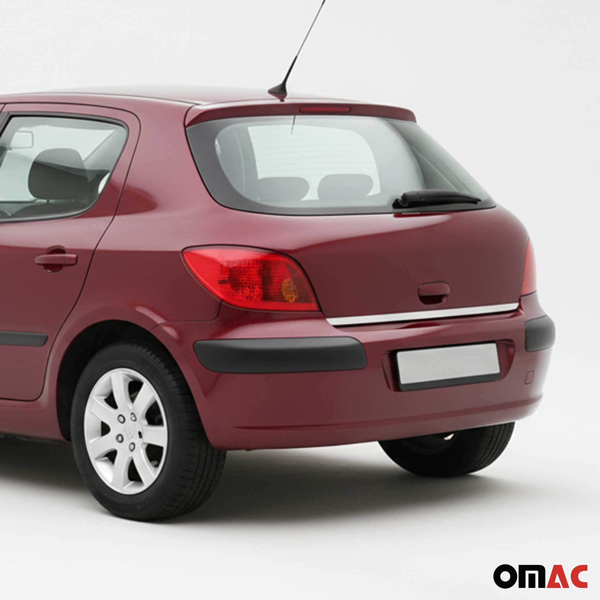 Garniture de Hayon Coffre pour Peugeot 307 2001-2009 acier inox