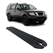 Marchepieds Latéraux pour Nissan Pathfinder 2005-2012 Aluminium Noir 2Pcs