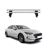 Menabo Barres de toit transversales pour Hyundai Sonata VIII 2020-26 Alu Gris 2x