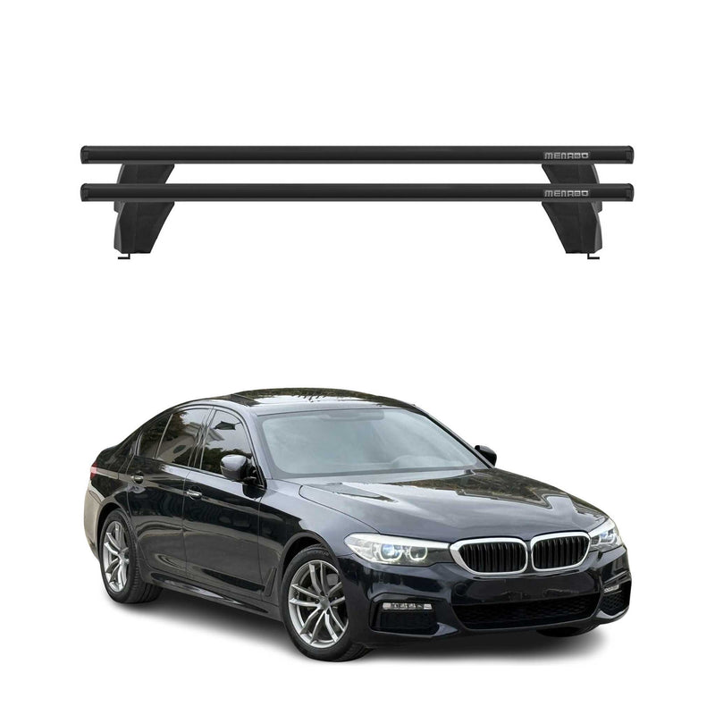 Menabo Barres de toit transversales pour BMW Série 5 G30 M5 F90 2016-2023 Noir