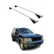 Barres de toit Transversales pour Ford Explorer 2002-2005 Fer Argent