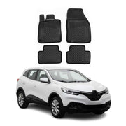 OMAC Tapis de sol pour Renault Kadjar 2015-2023 sur mesure en caoutchouc Noir