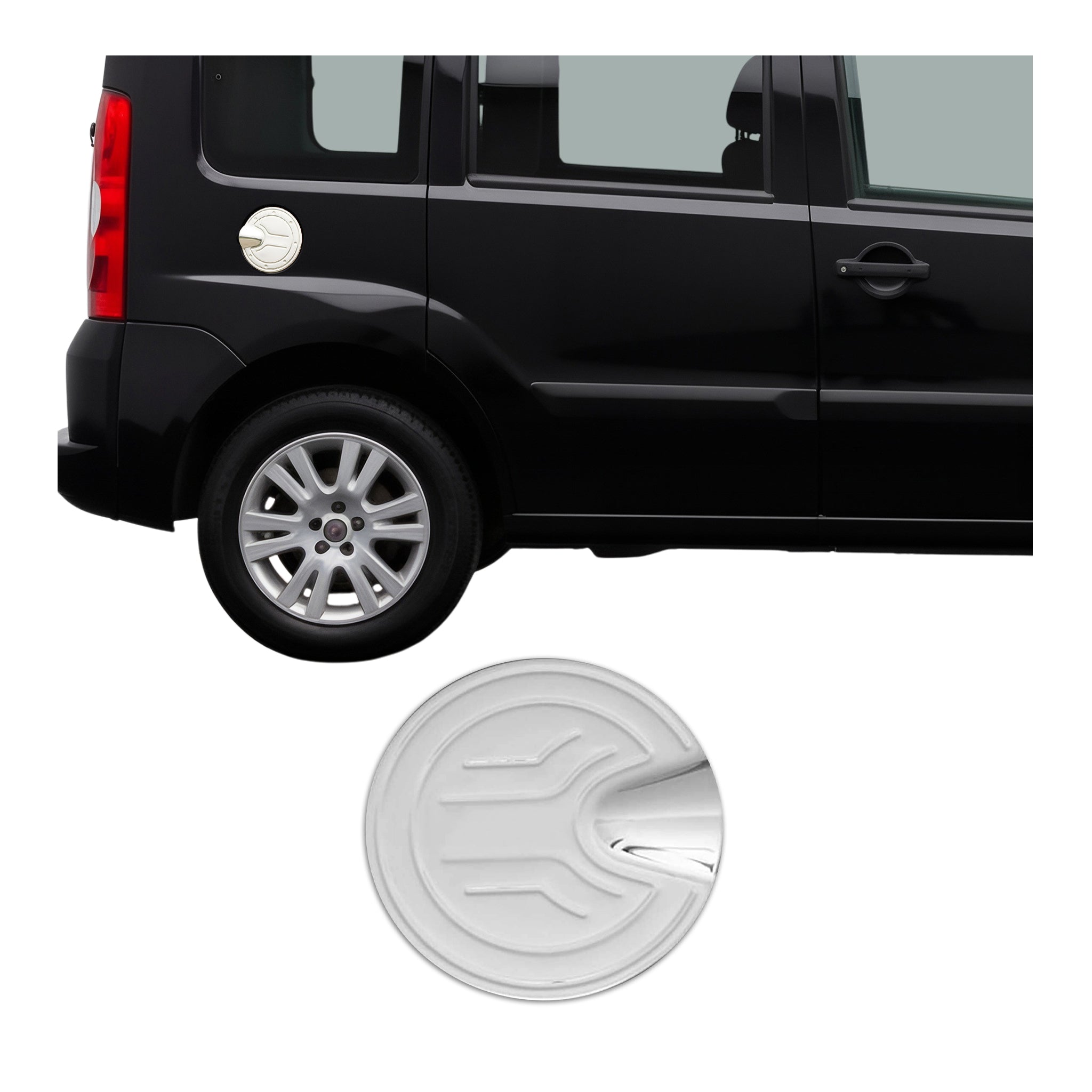 Bouchon de carburant pour Fiat Doblo 2000-2010 en acier inoxydable