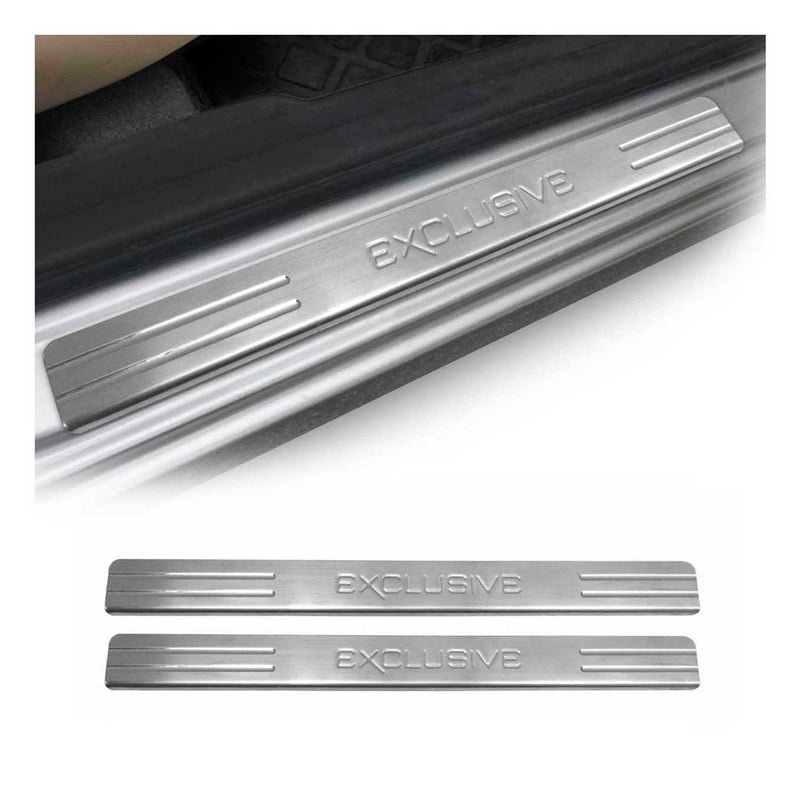 Protection Seuils de Portes pour Peugeot Partner II Berlingo II Chromé 2x