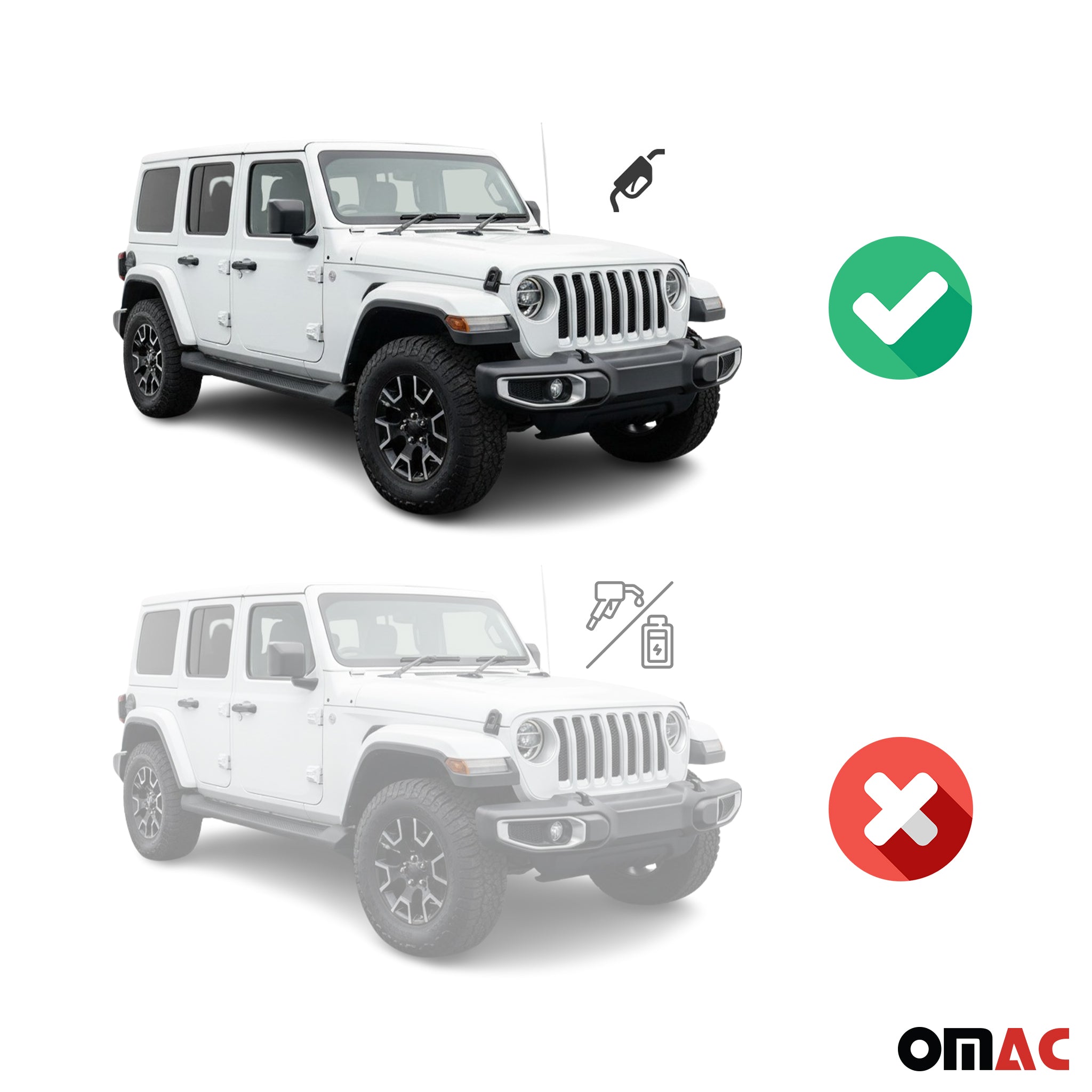 Tapis de sol pour Jeep Wrangler 2018-2026 en caoutchouc TPE 3D Noir 4Pcs