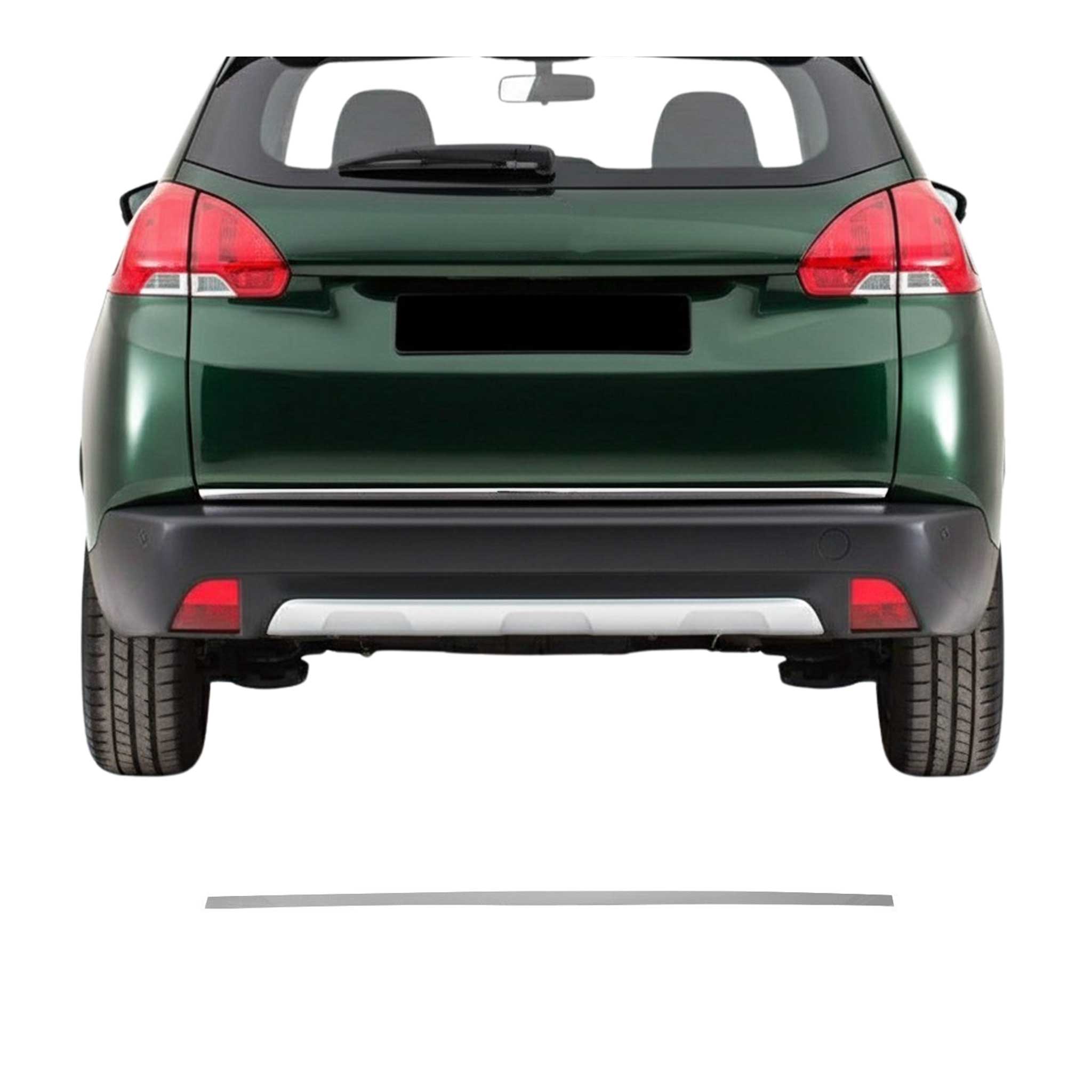 Garniture de Hayon Coffre pour Peugeot 2008 2013-2019 acier inox