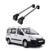 Barres de toit transversales pour Citroen Jumpy II 2007-2016 Aluminium Gris 2x