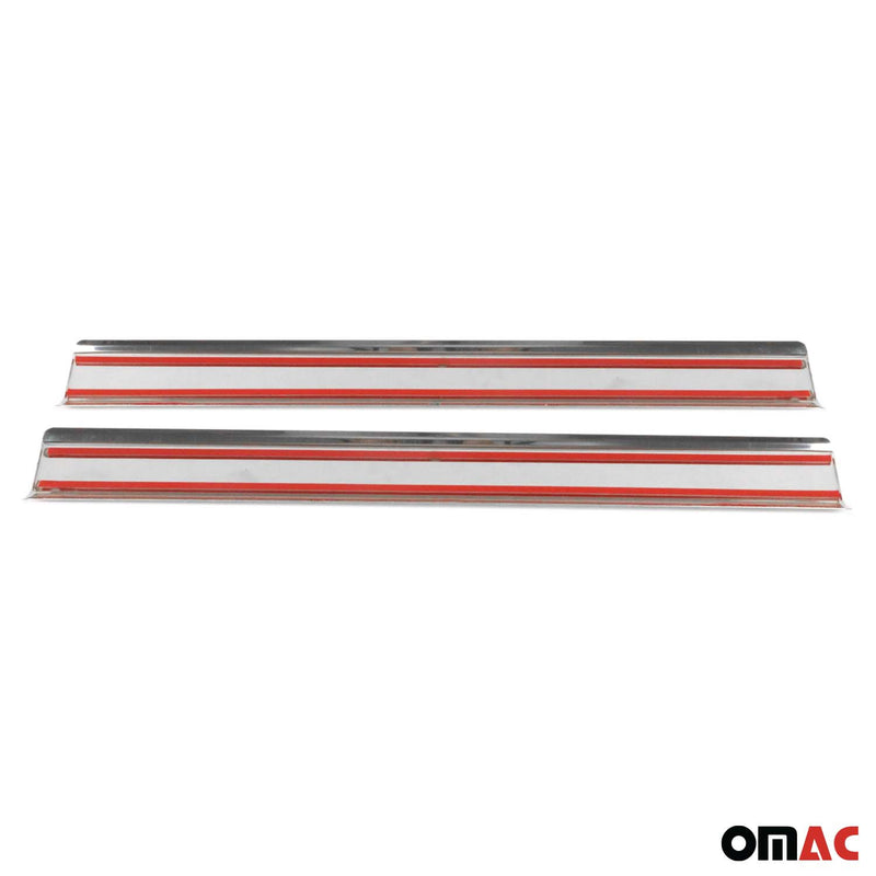 Seuils de porte pour VW Golf 6 2010-2013 en acier inox Chromé 2x