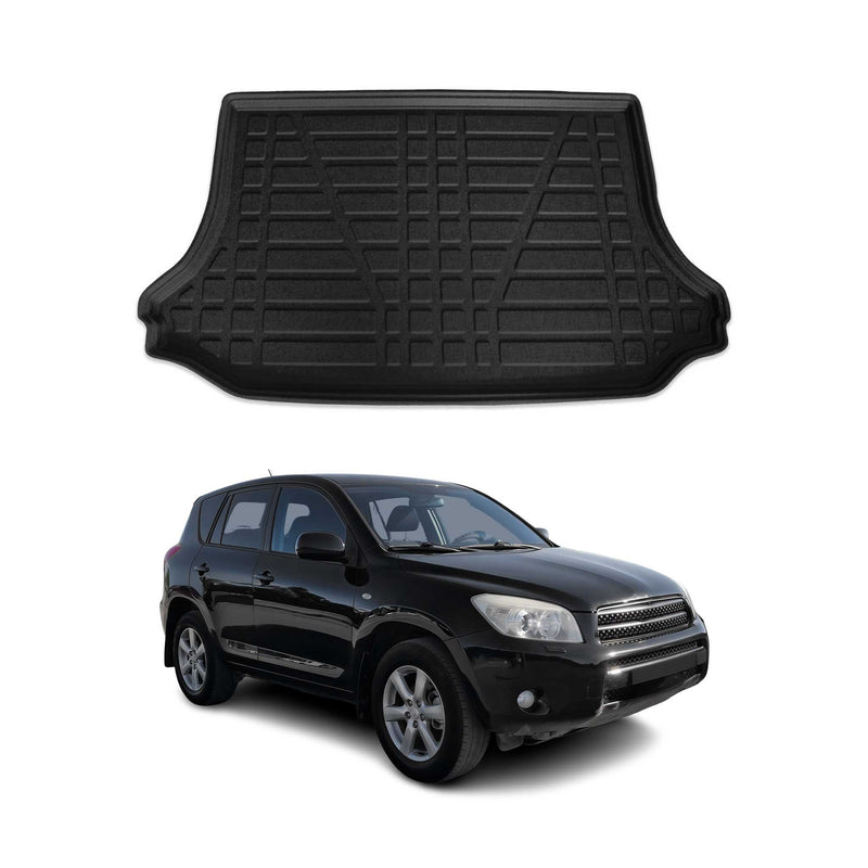 Tapis de Coffre pour Toyota RAV 4 III 2006-2012 en TPE Noir