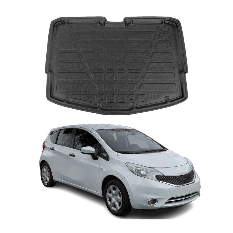Tapis de Coffre pour Nissan Note 2014-2021 en TPE Noir
