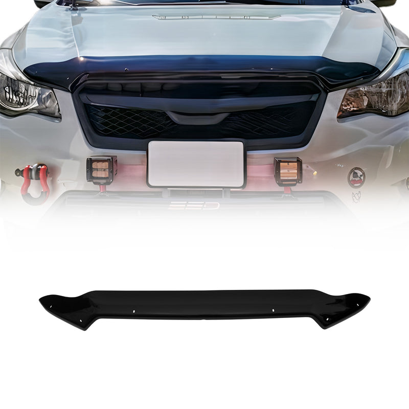 Deflecteurs d'air capot de voiture pour Subaru XV 2012-2017 Acrylique foncé Noir
