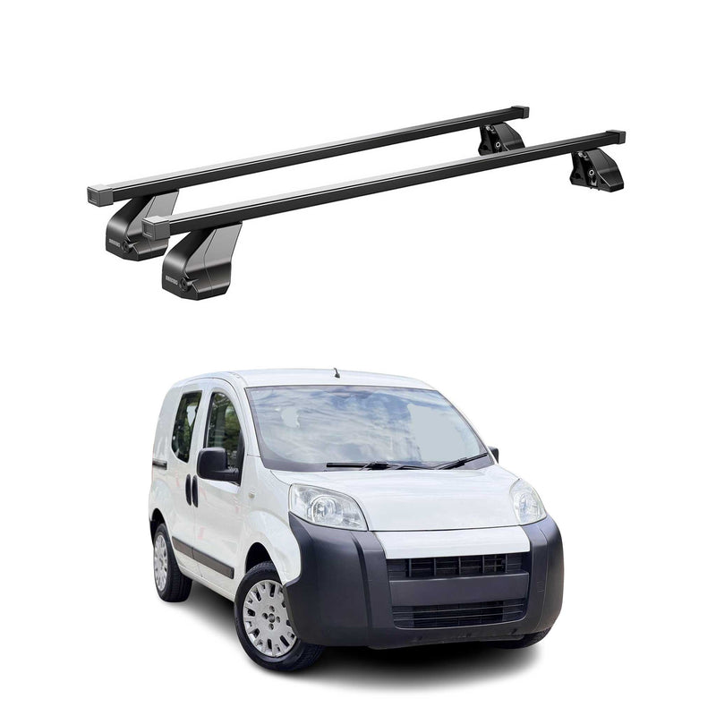 Barres Transversales Menabo pour Citroen Nemo Van 2008-2024 Noir