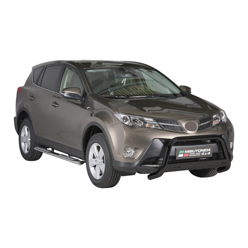 Pare-buffle Avant pour Toyota RAV4 XA40 2013-2015 63 mm en Acier Noir