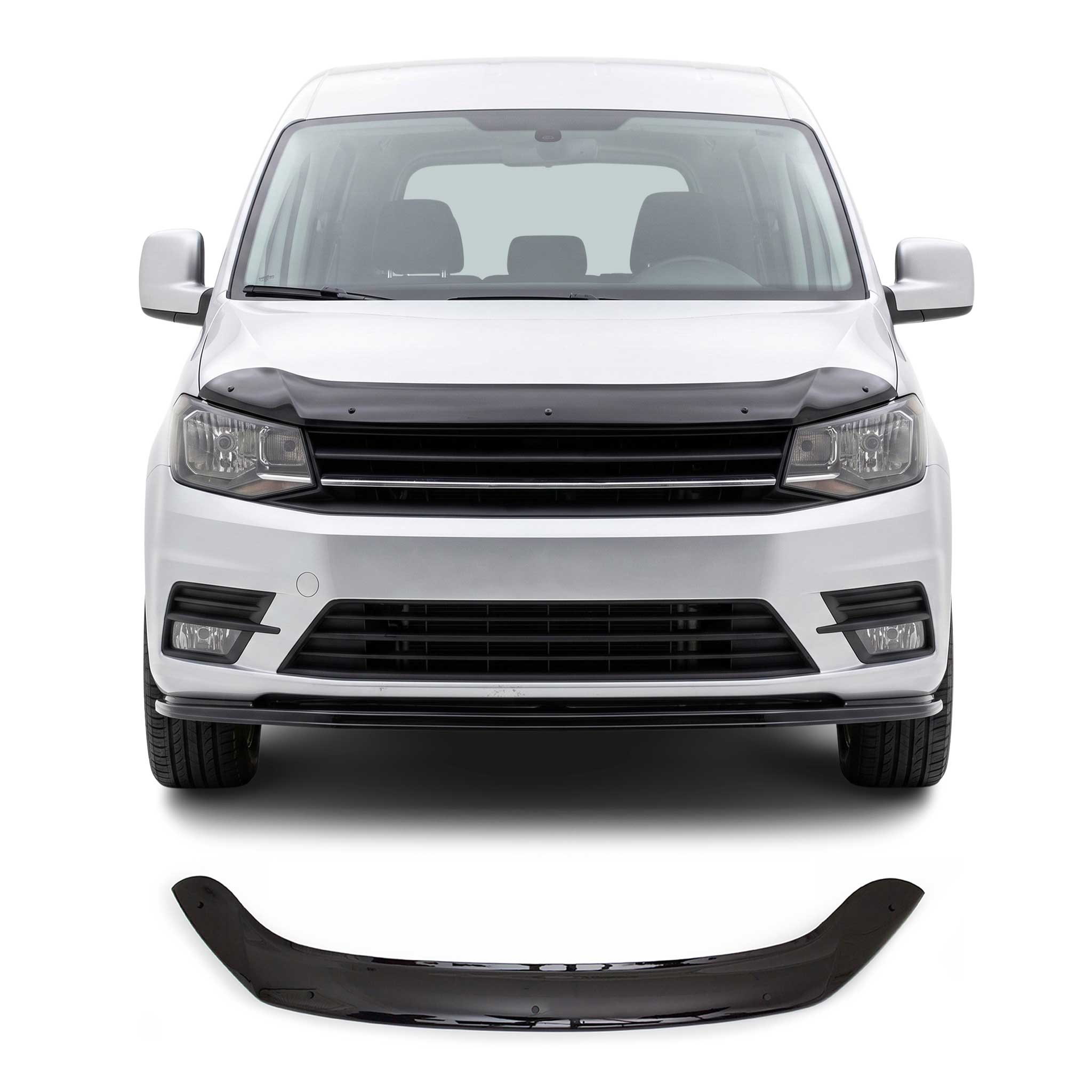 Deflecteurs d'air capot de voiture pour VW Caddy 2015-2020 Acrylique Noir