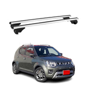Barres de toit Transversales pour Suzuki Ignis 2016-2026 Aluminium Argent