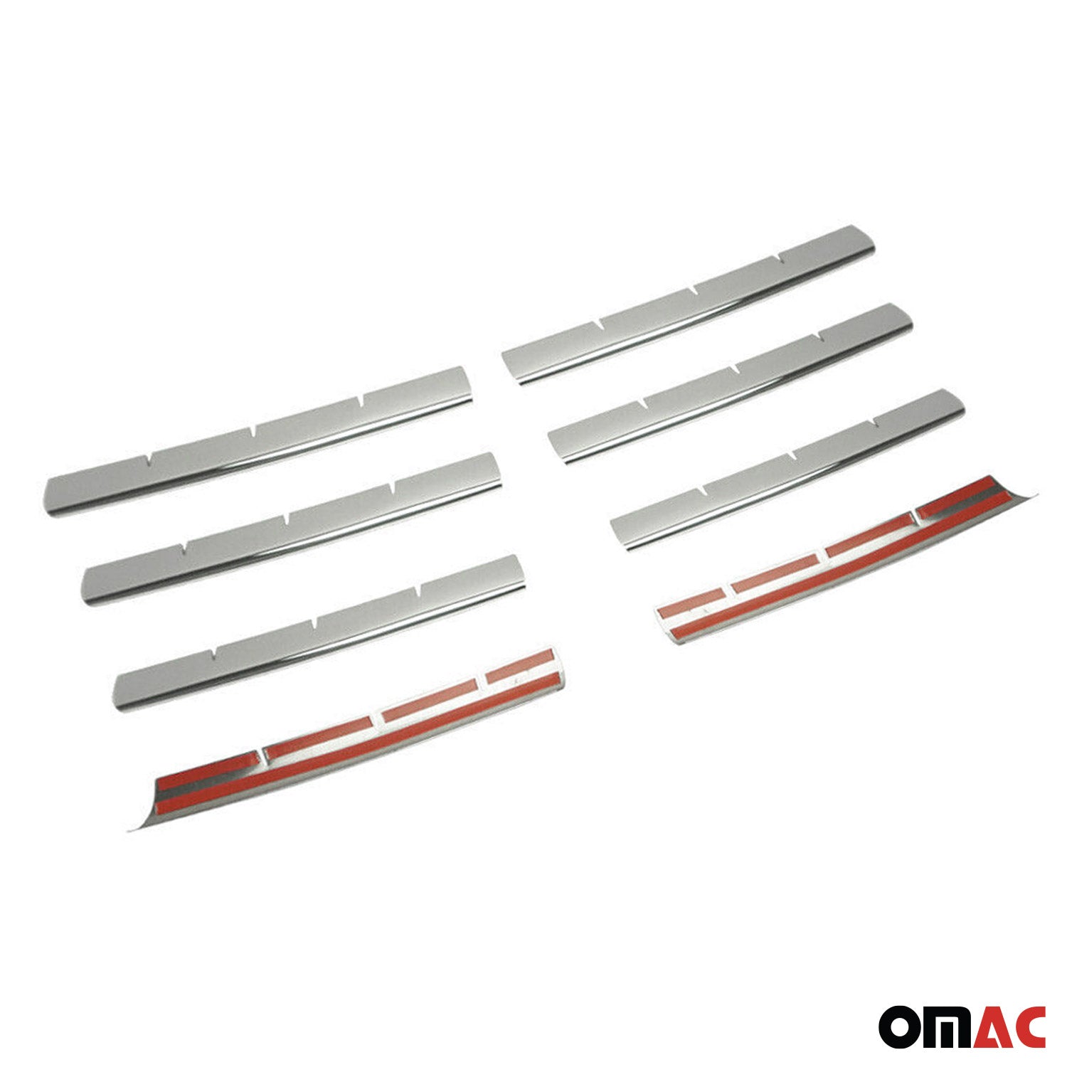 Moulure de Grille de Calandre pour VW Transporter T5 2003-2009 en Acier 8Pcs